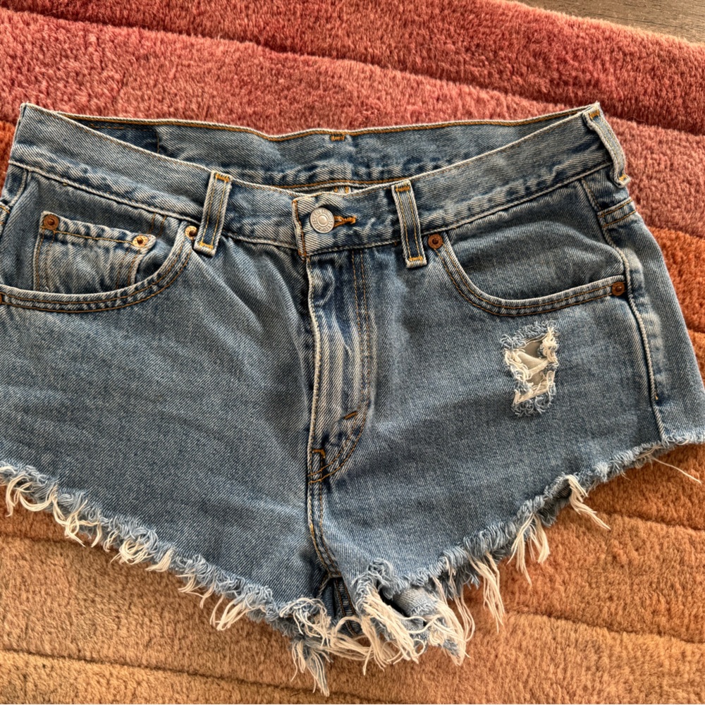 Levi’s Denim Frayed Hem Women's Shorts